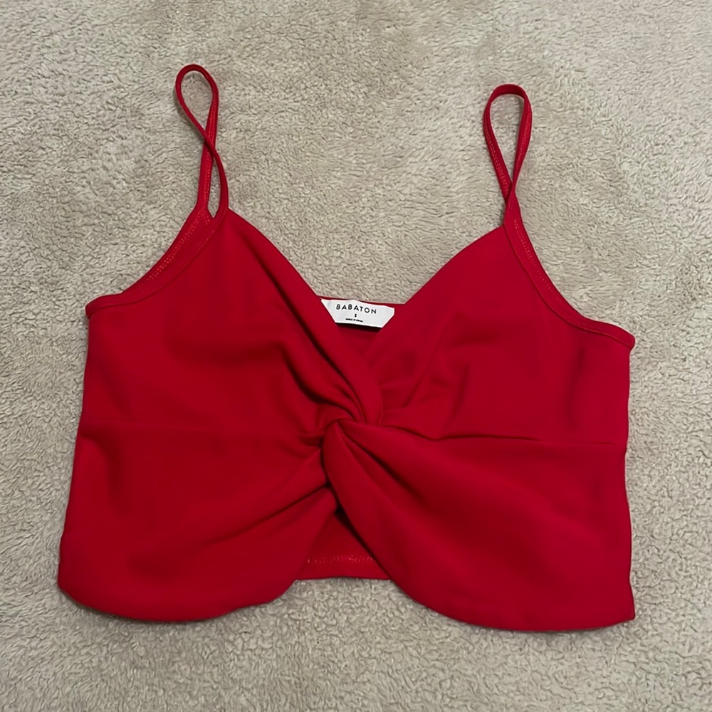 Babaton Red Crop Top S
